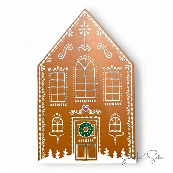 Pottery Barn Christmas Classic Holiday Gingerbread House Votives - Set of 5 - Picture 4 of 8